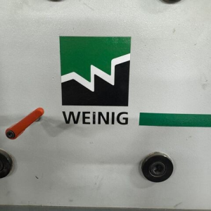 WEINIG PowerMat 2400+ ProfiPress T 5500 HF + ABB Robot Automatic Gluing and Sizing Production Line