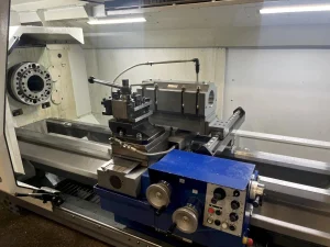 Weiler E80 CNC Flat Bed Big Hole Lathe 4.5 Meters – Year 2017