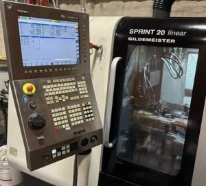 DMG Gildemeister Sprint 20 linear CNC Swiss Type Lathe 8-Axis with IEMCA Ideal 325 12ft Magazine Barfeed – Year 2011