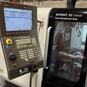 DMG Gildemeister Sprint 20 linear CNC Swiss Type Lathe 8-Axis with IEMCA Ideal 325 12ft Magazine Barfeed - Year 2011