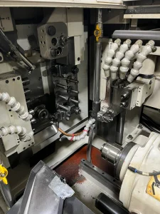 Nomura NN-25YB CNC Swiss Sliding Head Lathe with Bar Feeder