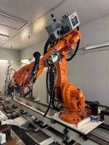ABB LASER WELDING ROBOT SYSTEM IRB-6600-M-2004 + YTTERBIUM IPG LASER YLS-15000 Boeing Surplus Complete system with track tech and all associated parts