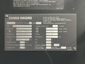 DMG MORI NLX 2500|700 CNC Turning Center – Year 2019