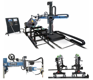 Jetline WHL-4C6X6K Weld Head Locator with 3000 Lb Pandjiris Welding Positioner