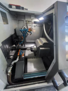 POLYGIM KOBRA 16SLY CNC Swiss Sliding Head Lathe with Bar Feeder – Year 2017