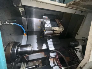 Takisawa EX-110 CNC Lathe with LNS Quick Load Servo S2 Bar Feed – Year 2003