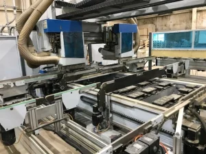 WEEKE PROFILINE BHT 500 CNC Gantry Flexible Automatic through-feed Boring Machine – Year 2007