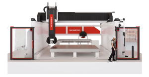 D2 Technology Monster 4 CNC 5-Axis Bridge Stone Cutting Saw Milling Drilling Shaping Machining Center – Year 2024