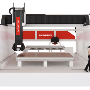 D2 Technology Monster 4 CNC 5-Axis Bridge Stone Cutting Saw Milling Drilling Shaping Machining Center - Year 2024