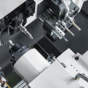GOODWAY SW-32 CNC Swiss Lathe with Bar Feeder - Year 2022