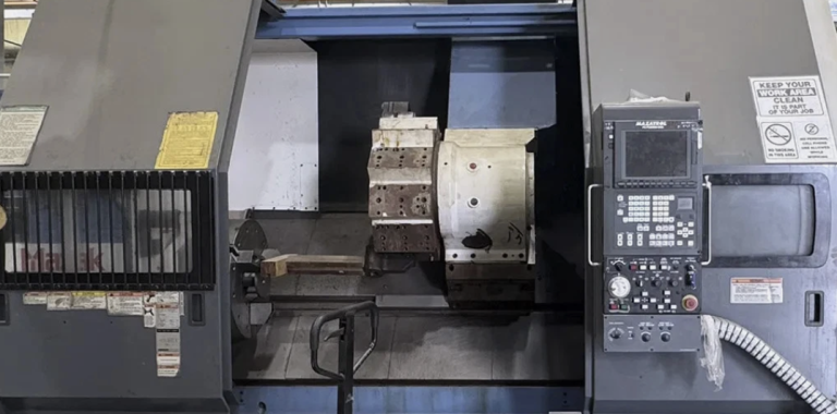 Available Now : Mazak Slant Turn 50N CNC Heavy Duty Lathe 2 Meters Chuck 15 inch – Year 2000
