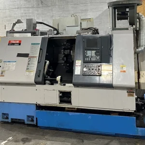 MAZAK SQT 200S CNC Turning Center with LNS Quick Load Servo S2 Bar Feeder - Year 2000