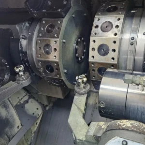 Muratec MT 12 Twin Spindle Double Turret Lathe with Bar Loader - Year 2005