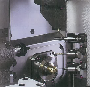 TSUGAMI HS207-5AX CNC Swiss Lathe with Bloader STG Bar Feeder – Year 2020
