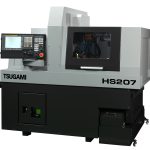 Available now : Tsugami HS207 CNC Swiss Sliding Head Lathe Bar Capacity Ø20mm with FMB turbo 3-36 Bar Feeder – Year 2011