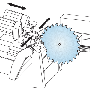 VOLLMER CEF 350 Automatic Side Grinder for machining carbide-tipped circular saw blades - Year 1997