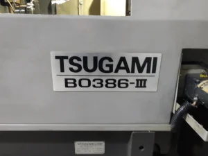 TSUGAMI B0386-III CNC Swiss Sliding Head Lathe with Edge Patriot 551 Barfeed – Year 2020
