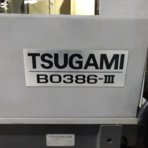 TSUGAMI B0386-III CNC Swiss Sliding Head Lathe with Edge Patriot 551 Barfeed - Year 2020