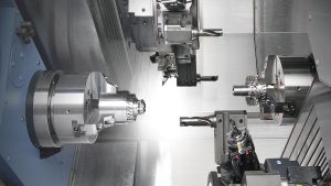 DOOSAN PUMA TT1800SY CNC Turning Center with ICMCA Bar Feeder – Year 2008