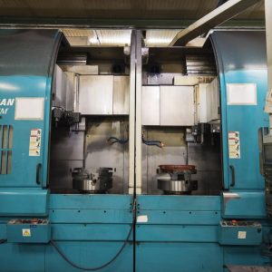 DOOSAN V 850 TM CNC Twin Spindle Double Turret Vertical Lathe