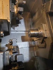 GILDEMEISTER TWIN-32 CNC Dual Spindle Twin Turret Turning Center with LNS Quick Load Servo S3 Bar loading machine – Year 2002