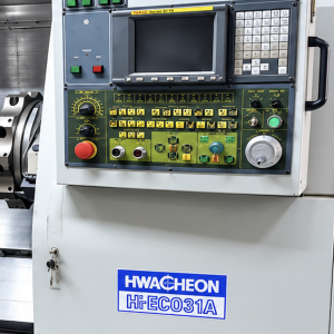 HWACHEON Hi-ECO 31 A CNC 10 inch C-Axis Turning Center - Year 2001