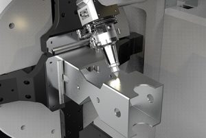 JQ Laser FLT-12035ETN CNC Round / Square / Rectangular Tube Fiber Laser Cutting Machine 4kW with 12 Meter Load/Unload System – Year 2022