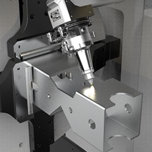 JQ Laser FLT-12035ETN CNC Round / Square / Rectangular Tube Fiber Laser Cutting Machine 4kW with 12 Meter Load/Unload System - Year 2022