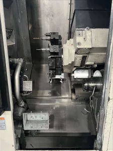 Okuma Space Turn LB3000EXII-MYW/450 CNC Turning Center with LNS Quick Six S2 Bar Feeder – Year 2017