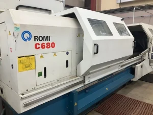 Romi C 680 CNC Flat Bed Teach Lathe 3 Meters Chuck 18 inch – Year 2012