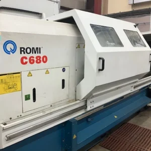 Romi C 680 CNC Flat Bed Teach Lathe 3 Meters Chuck 18 inch - Year 2012