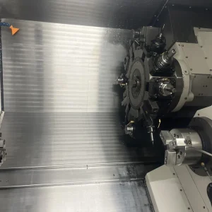 Takisawa TS-4000YS CNC Turning Center C+Y Axis Sub Spindle with LNS Quick Load Servo 80 S2 Bar Feeder – Year 2019