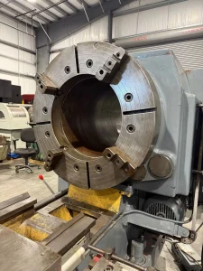 GEMINIS Republic Lagun GE-1000 Hollow Spindle Lathe Chuck 35 inch Spindle Bore 20 inch – Year 1988