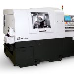 In Stock & Available For Sale : used Hanwha XD32II CNC Swiss Sliding Head Lathe with Bar Feeder Maximum Machining Diameter Ø32  – Year 2023 made in South of Korea