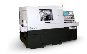 Hanwha XD32II CNC Swiss Lathe with Bar Feeder – Year 2023