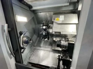 HURCO TMX8MYi CNC Turning Center with LNS Quick Load Servo 80+ Barfeed – Year 2021