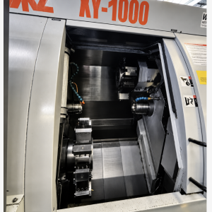 TAKAMAZ XY-1000 CNC Turning Center with FMB turbo 5-55/3200 A Bar Feeder - Year 2010