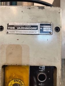 TOS VARNSDORF WFO 80 NCACNC Table Type Boring Machine 1.4 Meter – Year 1988