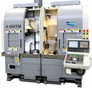Doosan V450TM CNC Twin Spindle Vertical Turning Center – Year 2007