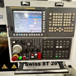 Tornos ST-26 CNC Swiss Lathe with LNS ALPHA Bar Feeder - Year 2013
