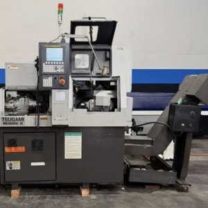 Tsugami B0205-II CNC Swiss Type Automatic Lathe with Edge Minuteman 320 SE Bar Feeder - Year 2013